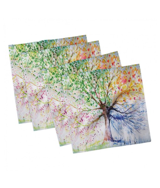 Tree Set of 4 Napkins  12