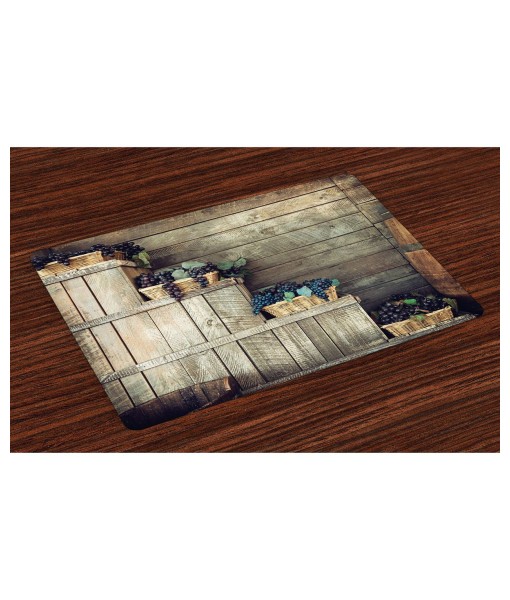 Vineyard Place Mats  Set of 4