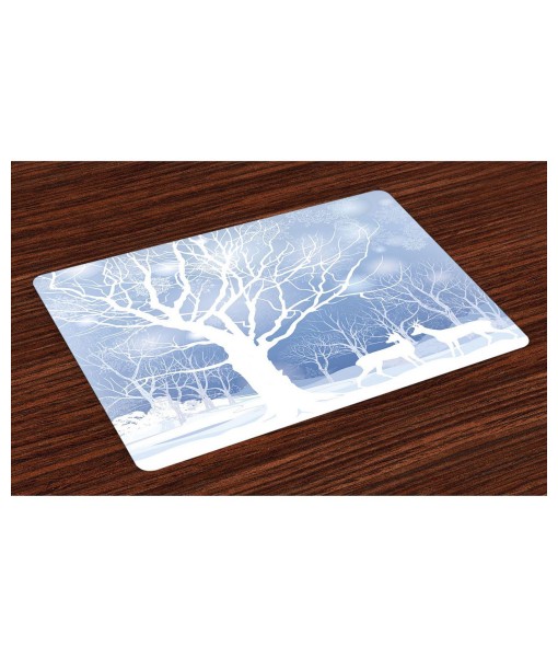 Nordic Snowfall Place Mats Set of 4