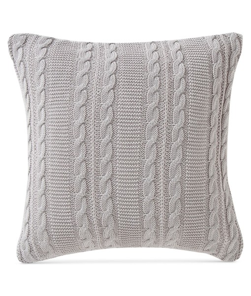 Dublin Cable Knit Cotton Decorative Pillow  18 x 18