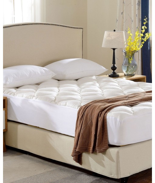 Rayon from Bamboo Fitted Down Alternative Twin Mattress Pad