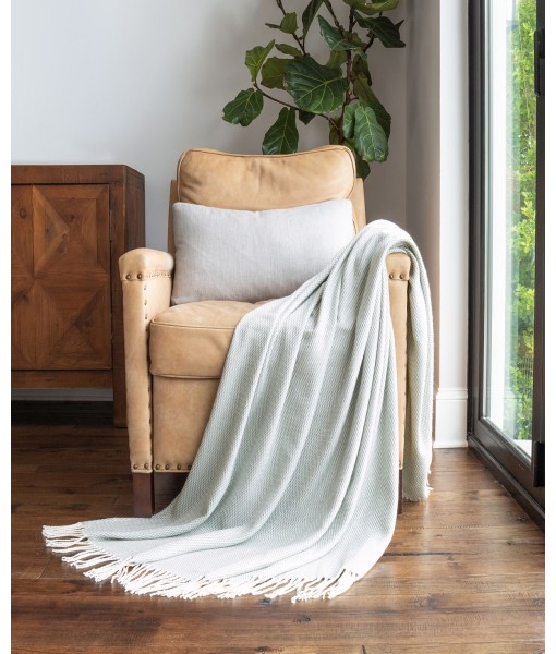 Herringbone Fringed Throw  60