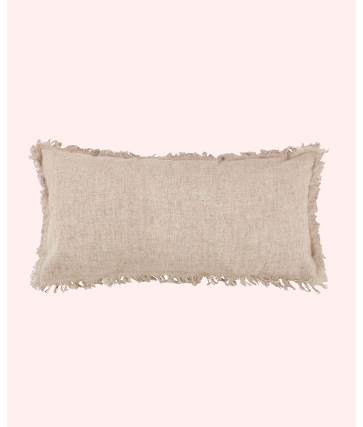 Linen Fringe Decorative Pillow  12