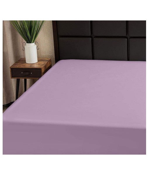 100% Cotton Breathable Fitted Sheet - Lavender