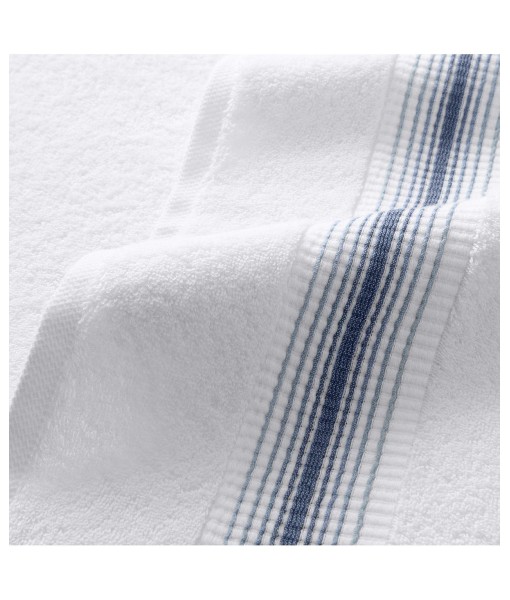 White Turkish Luxury Striped Hand Towels for Bathroom 600 GSM  18x32 in.  4-Pack   Super Soft Absorbent Hand Towels