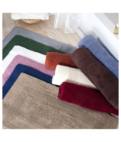 Home Plush Cotton Reversible Bath Mat